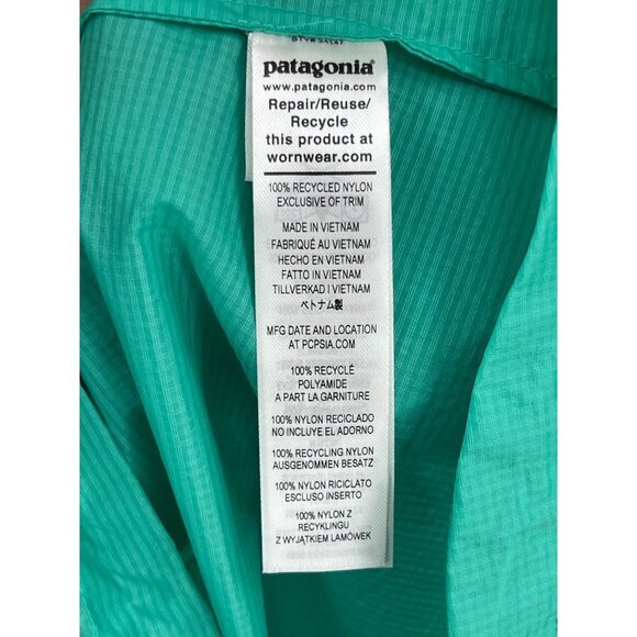 Patagonia Houdini Full Zip Windbreaker Hooded Jacket Packable - Picture 8 of 11